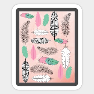 Bohemian Feathers Sticker